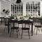 Flash Furniture Grace 60in. Solid Wood Dining Table w/Turned Wooden Legs, HD Rectangle Wood Table for 6, Black KER-T-799-BLK-60-GG - alternate 8